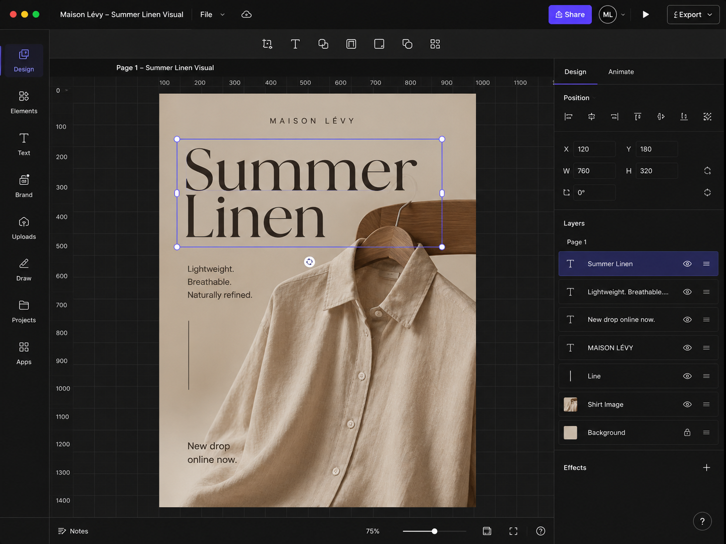 SK-Editor mockup — brand-kit aligned visual being designed